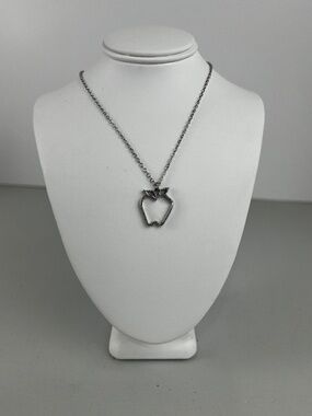 Sarah Coventry Silver Necklace with Apple Pendant